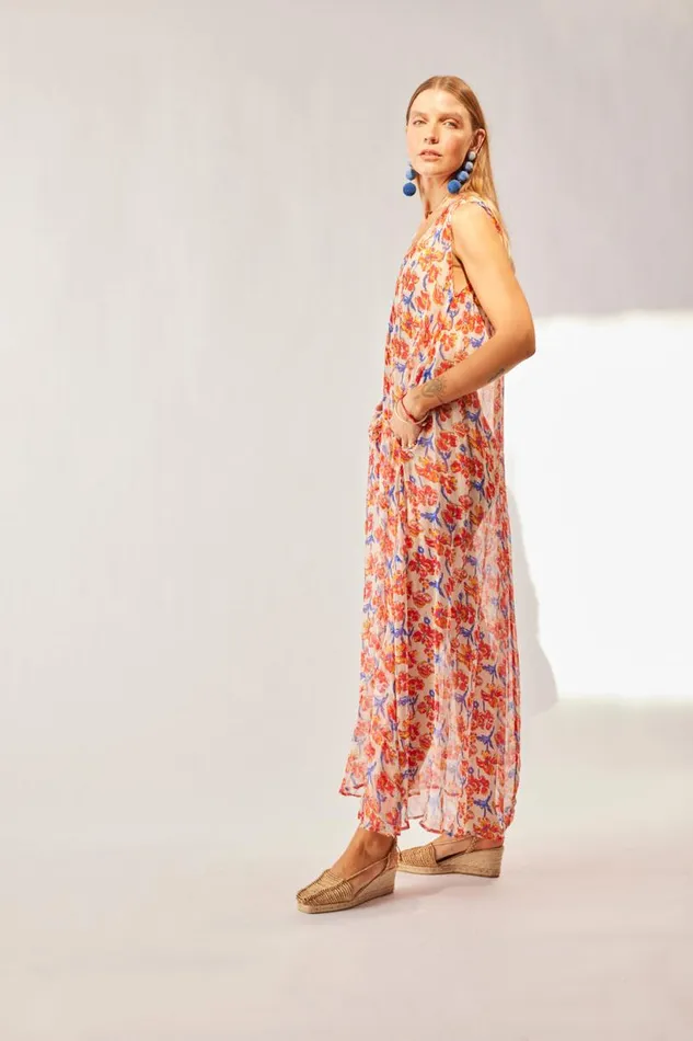 Natalie Martin TOVA MAXI Chiffon Watercolor Clemen Shop Dresses