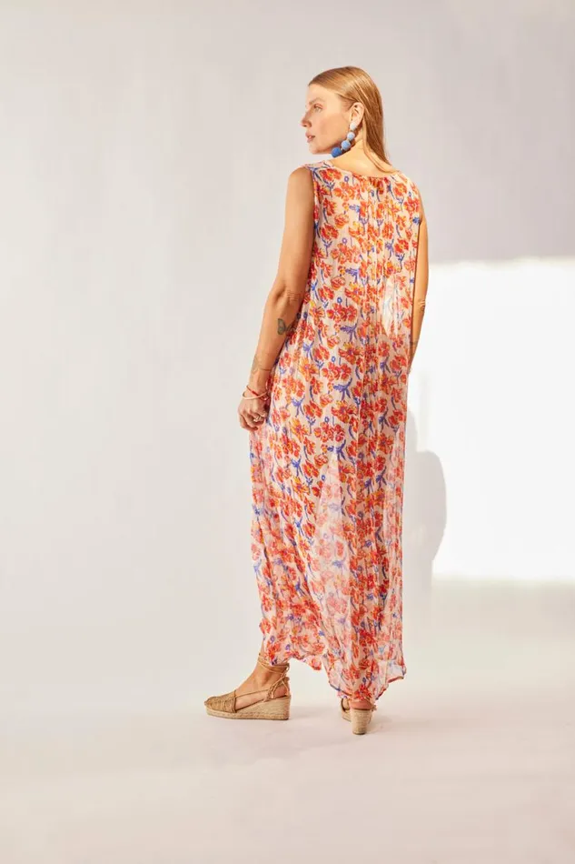 Natalie Martin TOVA MAXI Chiffon Watercolor Clemen Shop Dresses