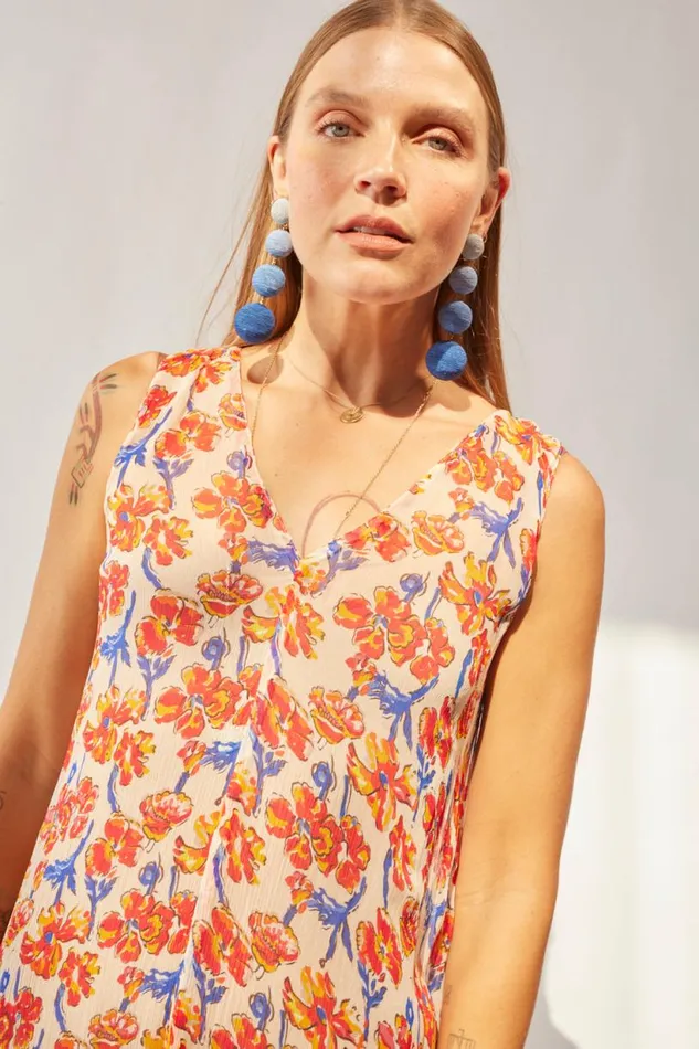 Natalie Martin TOVA MAXI Chiffon Watercolor Clemen Shop Dresses