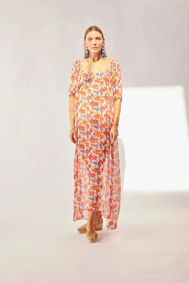 Natalie Martin VIVI DRESS Chiffon Watercolor Clemen Shop Dresses