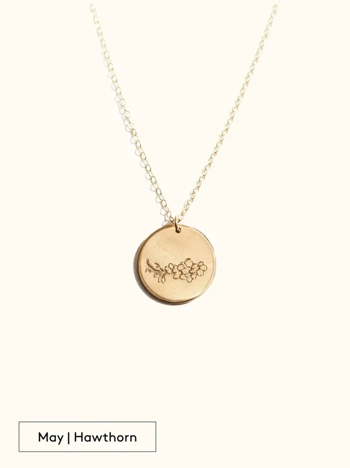 Necklaces Able Women Bloom Birth Month Necklace 14k Goldfilled