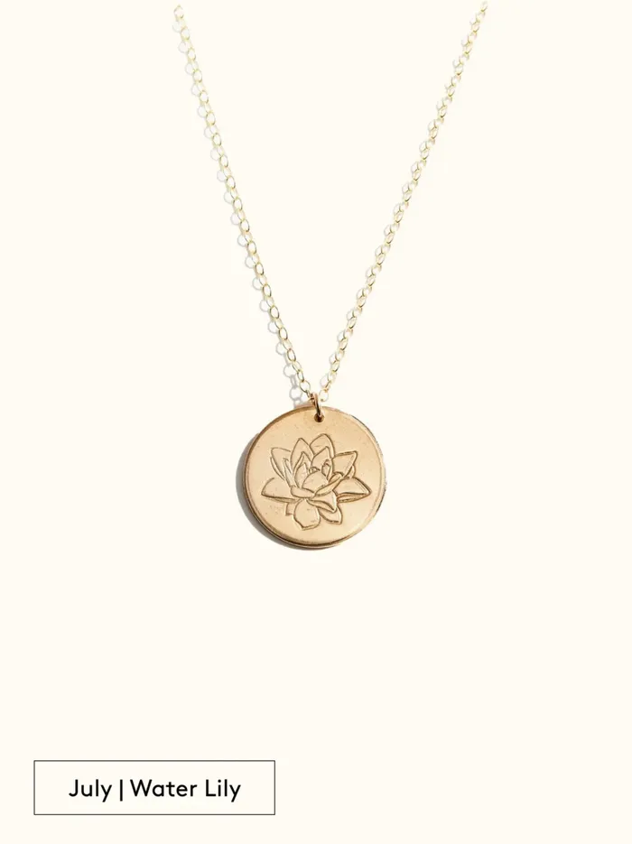 Necklaces Able Women Bloom Birth Month Necklace 14k Goldfilled