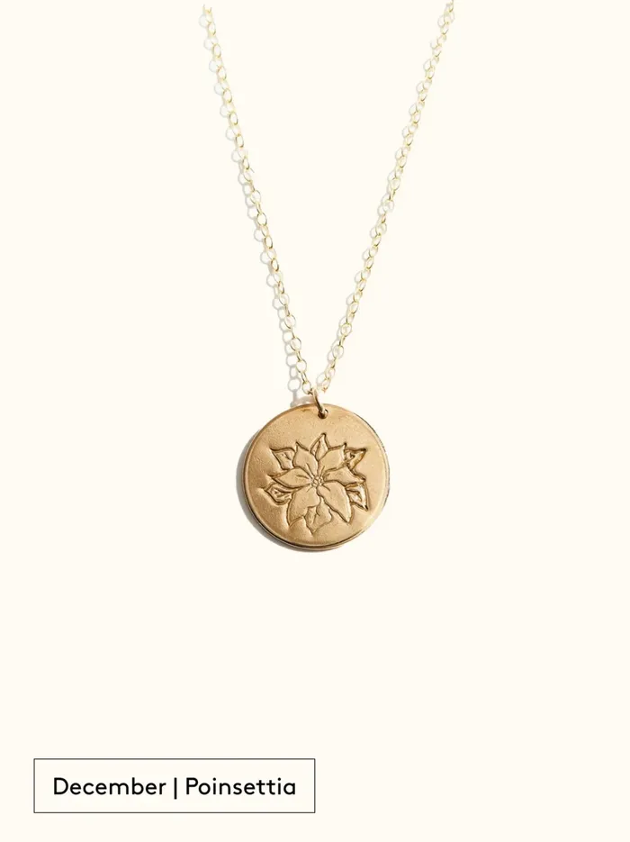 Necklaces Able Women Bloom Birth Month Necklace 14k Goldfilled
