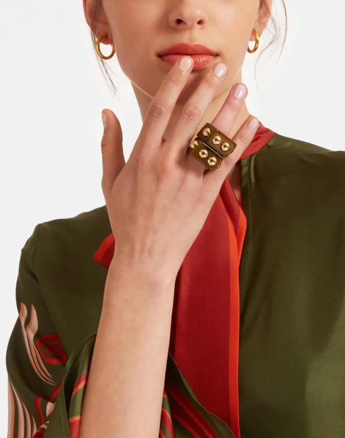 Nefertiti Ring Solid Camouflage Women La Double J Jewelry Nefertiti Ring Solid Camouflage Women La Double J Jewelry