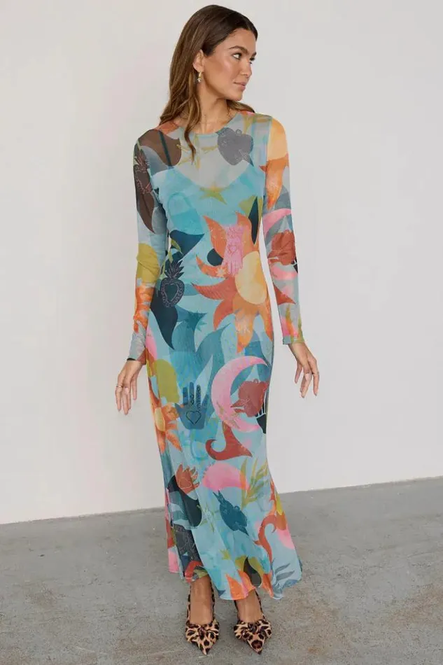 Never Fully Dressed Balearic Mesh Dress Petite Women Petite