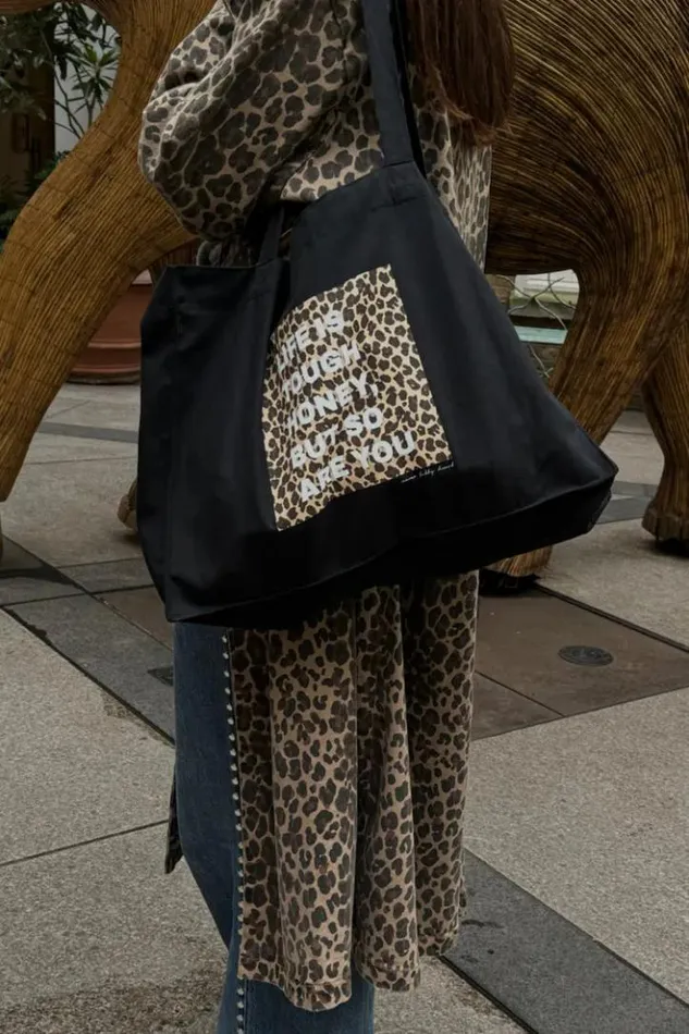 Never Fully Dressed Black Life Is Tough Tote Bag Women Accessories