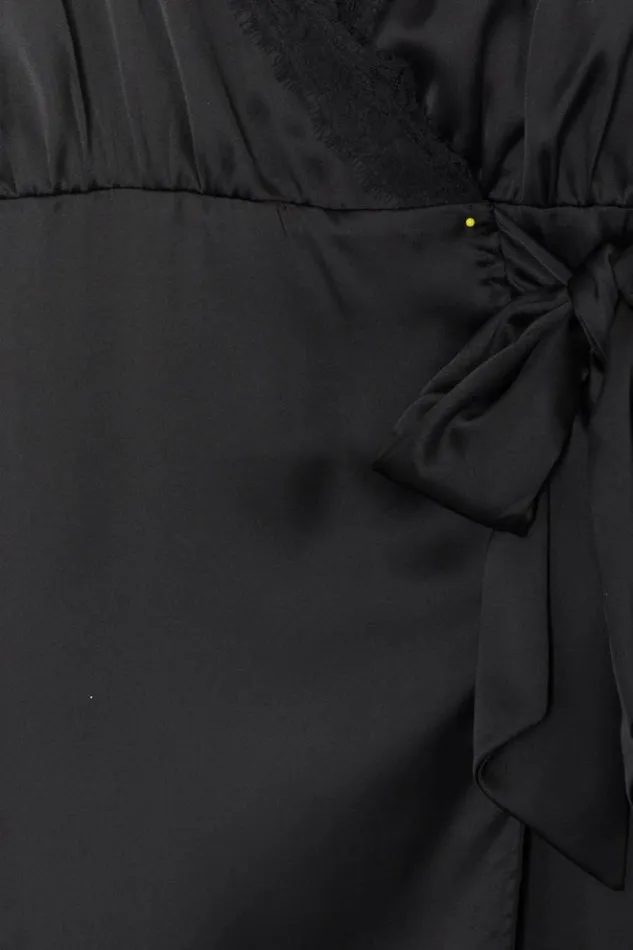 Never Fully Dressed Black Meela Lace Trim Dress Women Summer Somewhere