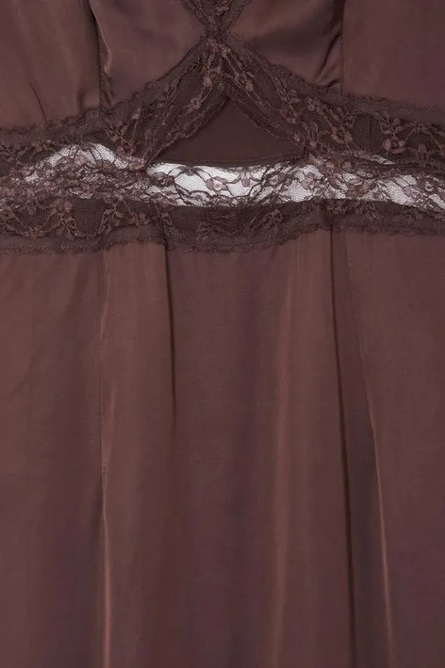 Never Fully Dressed Chocolate Mimi Dress Women Wedding Guest