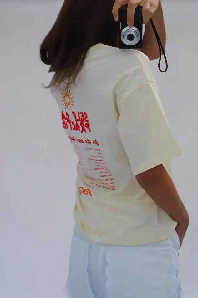 Never Fully Dressed Cream Mind Body And Soul TShirt Women Tops and TShirts