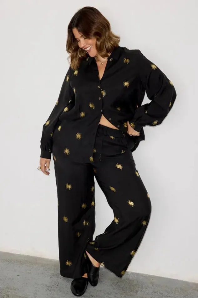 Never Fully Dressed Gold Sun Miley Shirt Women Shirts