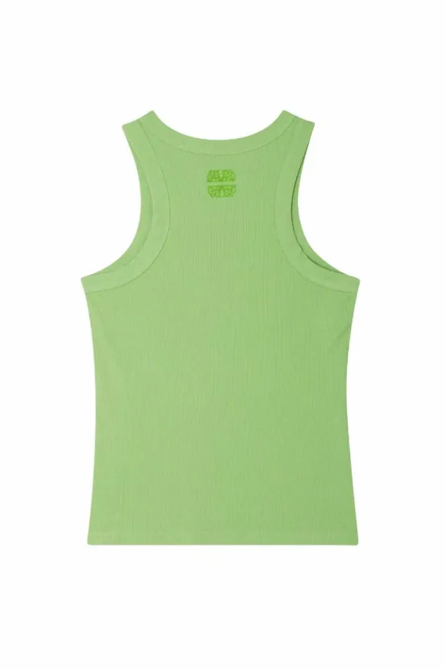 Never Fully Dressed Green Ribbed Tank Top Women Tops and TShirts