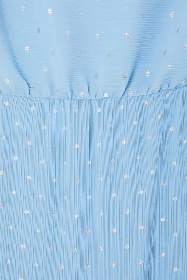 Never Fully Dressed Ice Blue Plisse Tilly Dress Women Newness