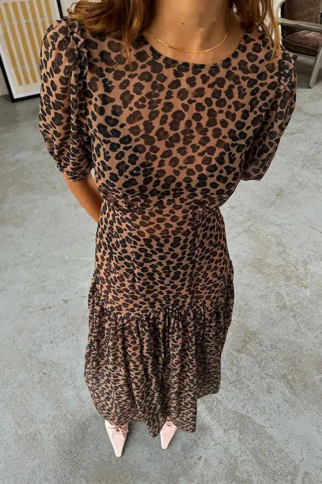 Never Fully Dressed Leopard Lucia Dress Petite Women Petite