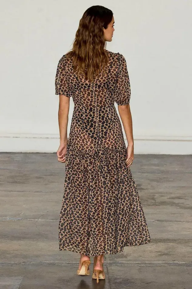 Never Fully Dressed Leopard Lucia Dress Petite Women Petite