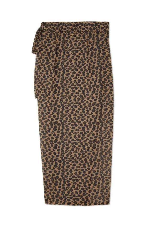 Never Fully Dressed Leopard Sheer Jaspre Skirt Women Skirts