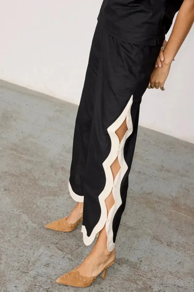 Never Fully Dressed Mono Scallop Trousers Women Newness