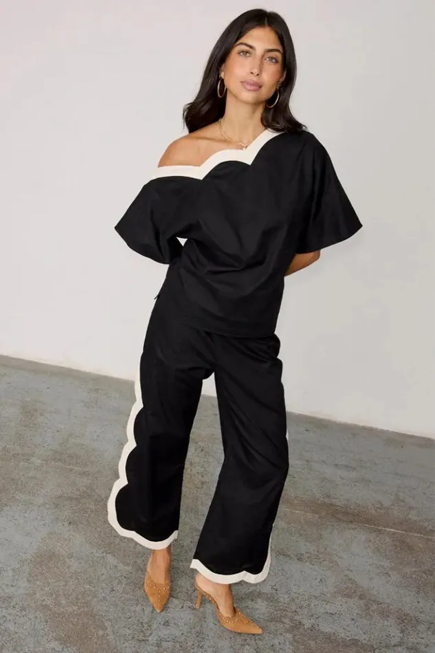 Never Fully Dressed Mono Scallop Trousers Women Newness
