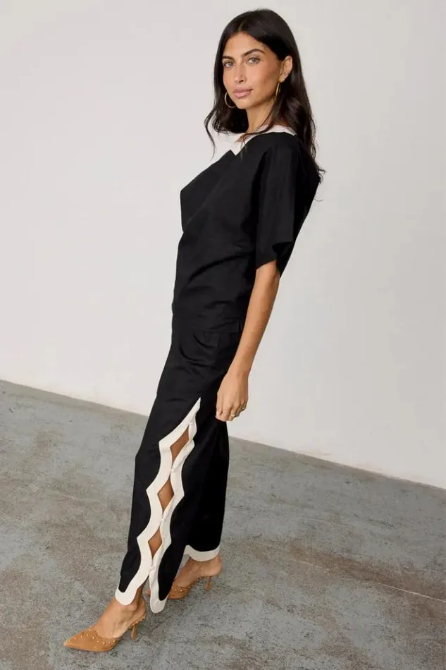 Never Fully Dressed Mono Scallop Trousers Women Newness