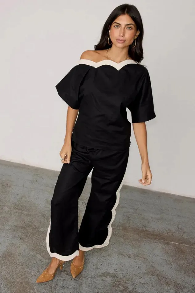 Never Fully Dressed Mono Scallop Trousers Women Newness