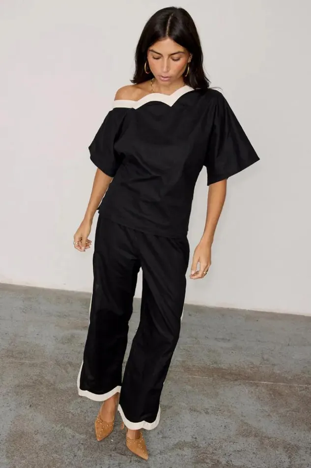 Never Fully Dressed Mono Scallop Trousers Women Newness