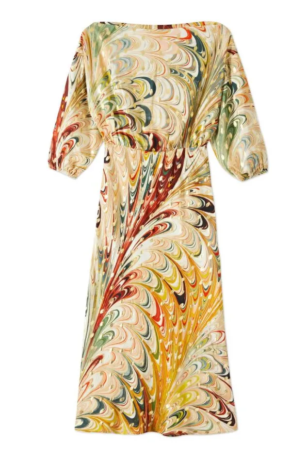 Never Fully Dressed Multi Marble Tilly Dress Petite Women Petite