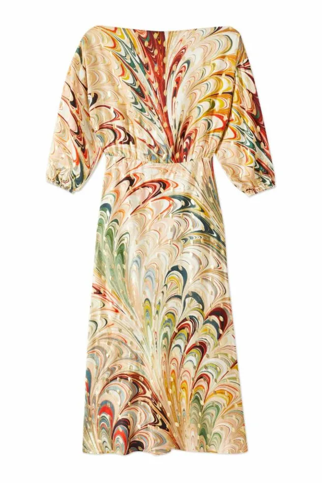 Never Fully Dressed Multi Marble Tilly Dress Petite Women Petite