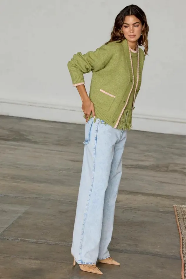 Never Fully Dressed Olive Callie Cardigan Women Knitwear