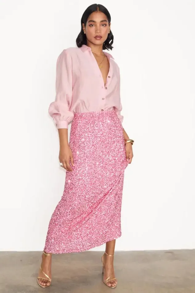 Never Fully Dressed Pink Miley Shirt Women Shirts