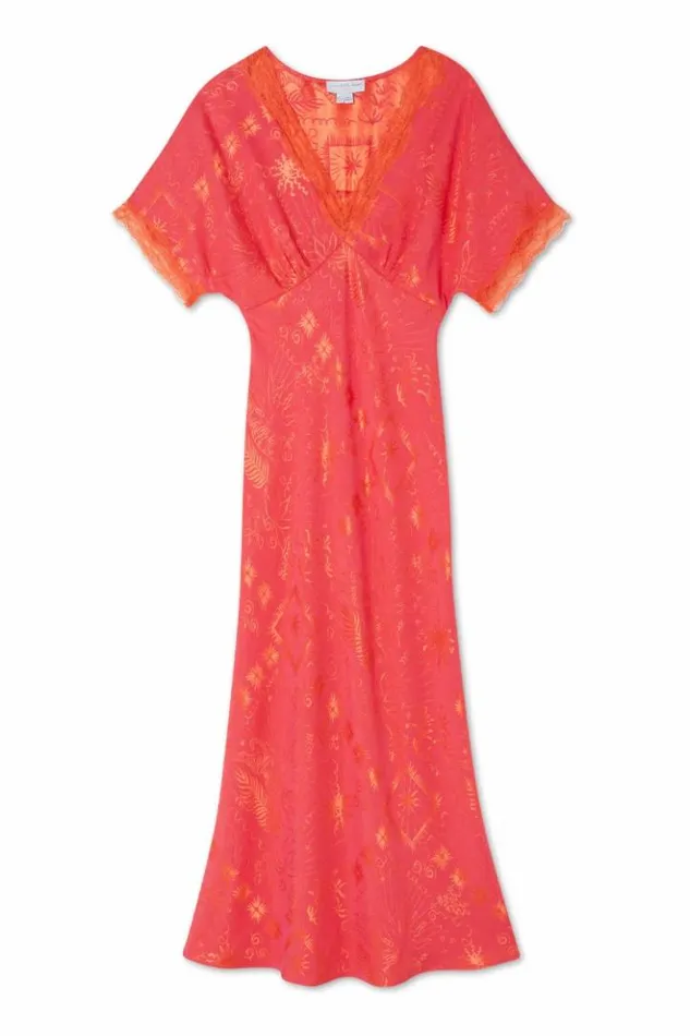 Never Fully Dressed Pink Safari Thea Maxi Dress Petite Women Petite