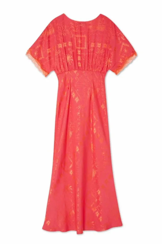 Never Fully Dressed Pink Safari Thea Maxi Dress Petite Women Petite