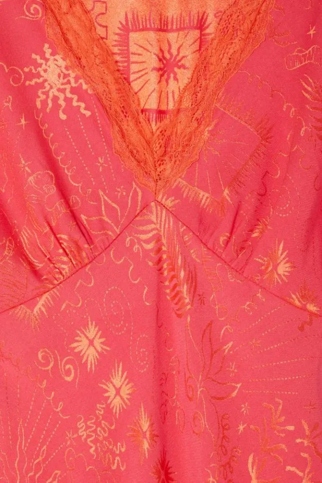 Never Fully Dressed Pink Safari Thea Maxi Dress Petite Women Petite