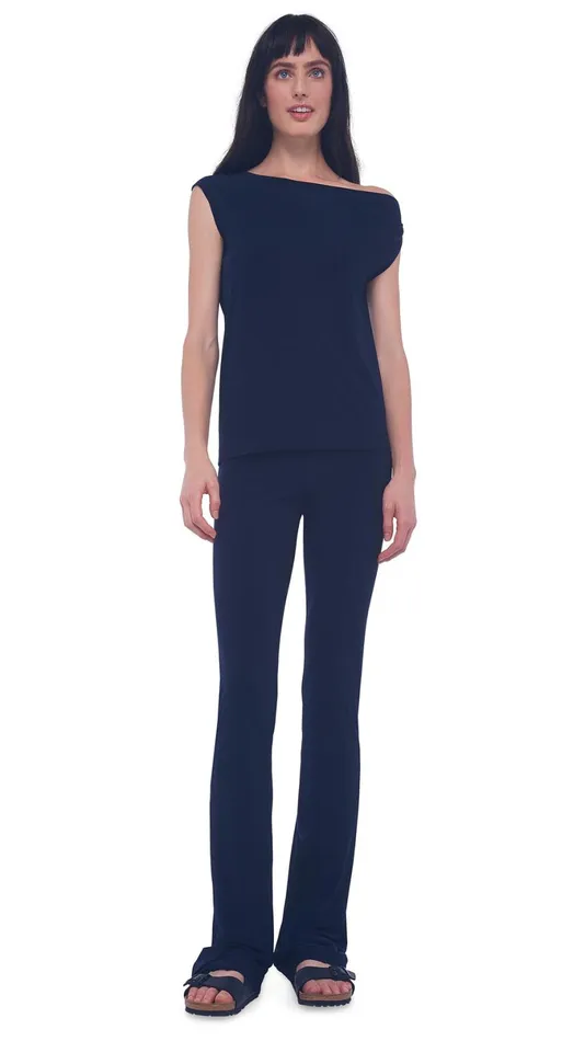 Norma Kamali Bottoms BOOT PANT Midnight 8211 Clothing