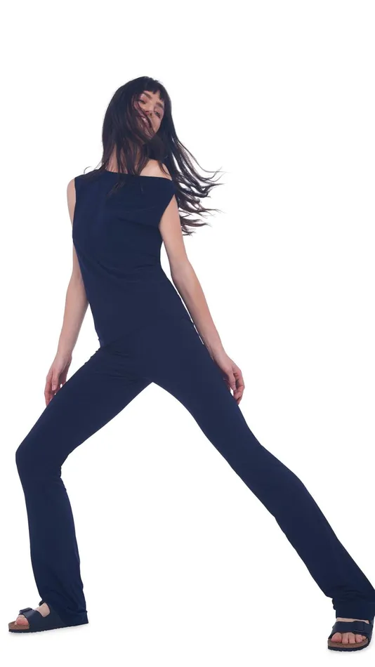 Norma Kamali Bottoms BOOT PANT Midnight 8211 Clothing