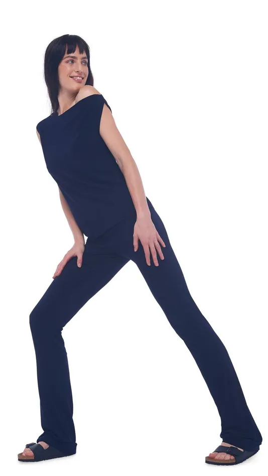 Norma Kamali Bottoms BOOT PANT Midnight 8211 Clothing