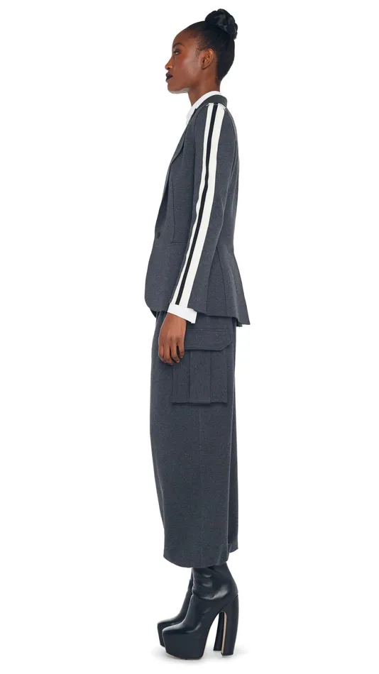 Norma Kamali Bottoms OVERSIZED BF CARGO SWEATPANT Dark Heather Grey 8211 Clothing Norma Kamali Bottoms OVERSIZED BF CARGO SWEATPANT Dark Heather Grey 8211 Clothing