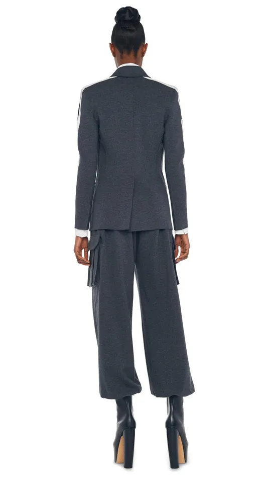 Norma Kamali Bottoms OVERSIZED BF CARGO SWEATPANT Dark Heather Grey 8211 Clothing Norma Kamali Bottoms OVERSIZED BF CARGO SWEATPANT Dark Heather Grey 8211 Clothing
