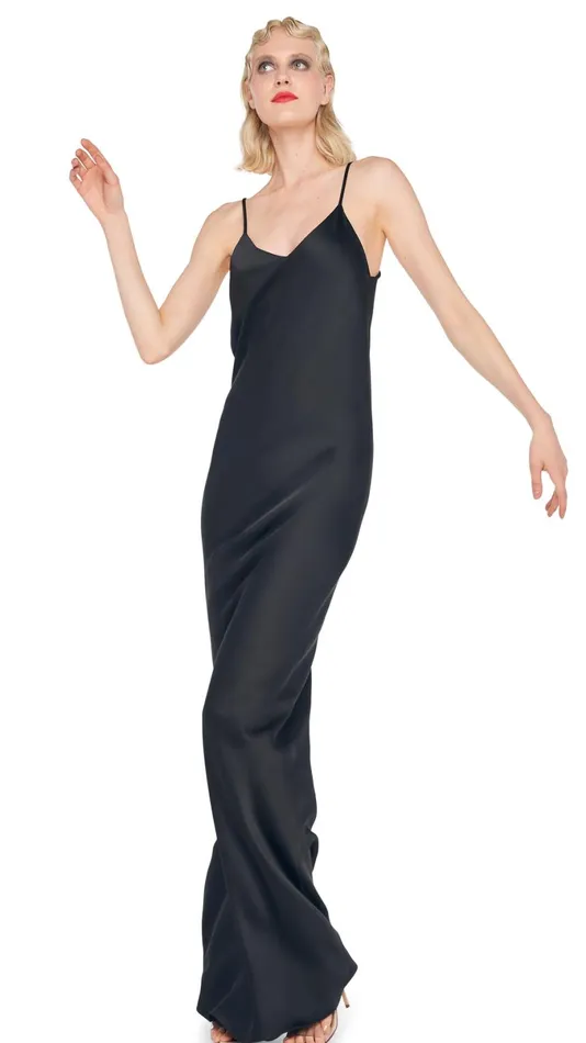 Norma Kamali Dresses BIAS SLIP GOWN Black 8211 Clothing