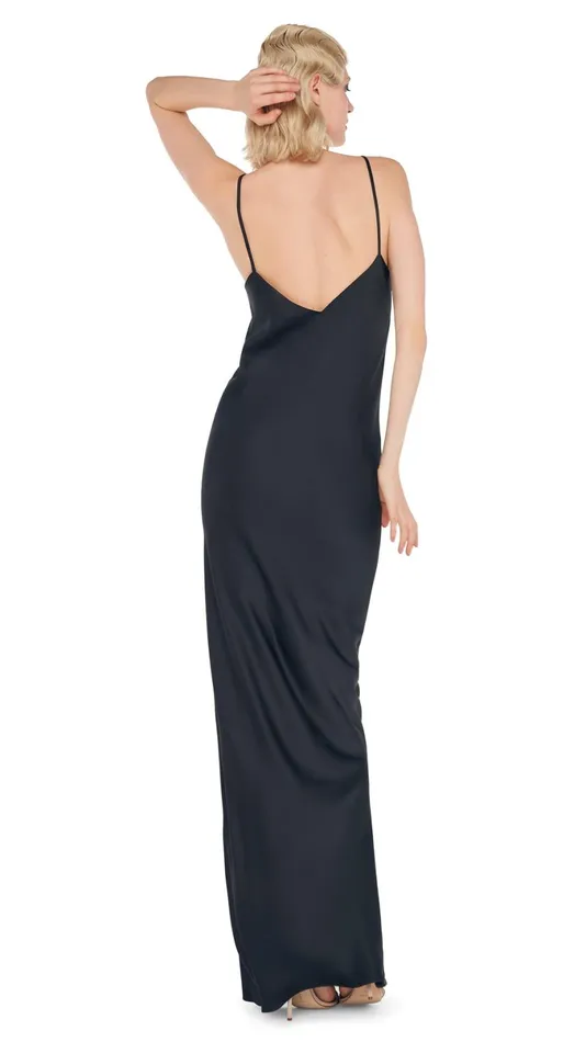 Norma Kamali Dresses BIAS SLIP GOWN Black 8211 Clothing