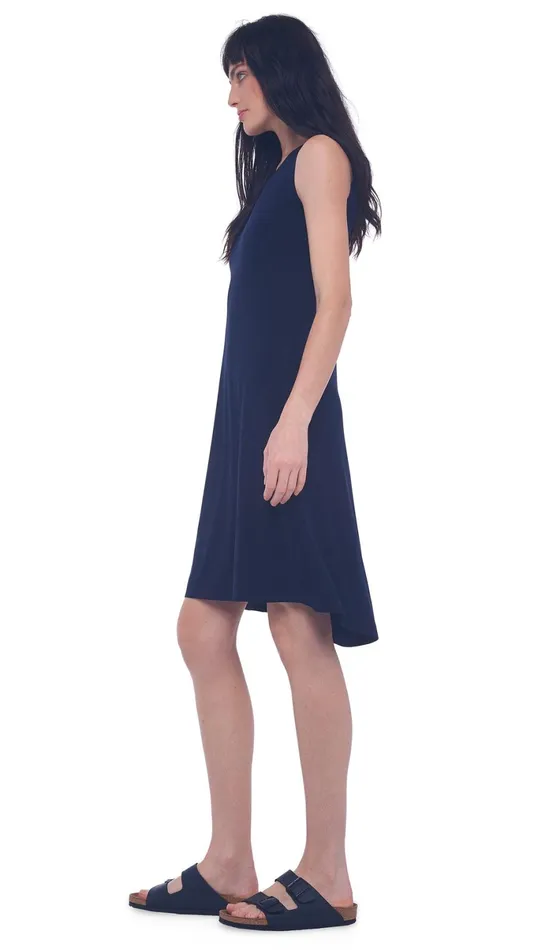 Norma Kamali Dresses SLEEVELESS SWING DRESS Midnight 8211 Clothing