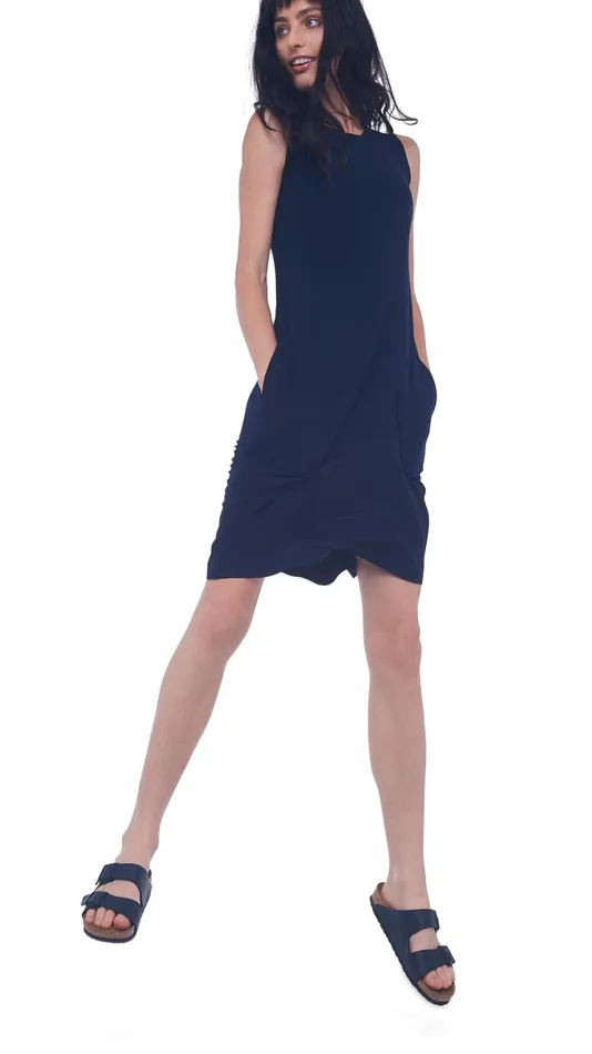 Norma Kamali Dresses SLEEVELESS SWING DRESS Midnight 8211 Clothing