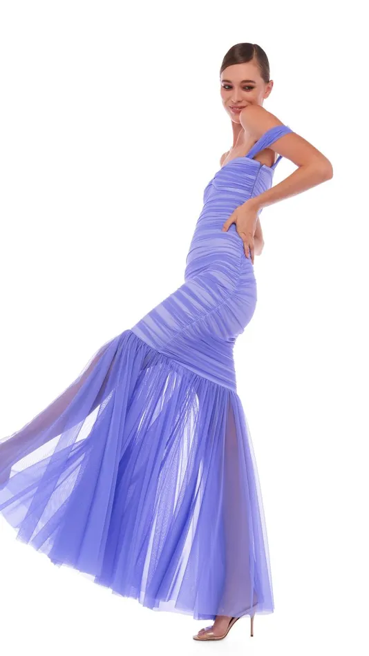 Norma Kamali Dresses WALTER FISHTAIL GOWN Lilac 8211 Clothing