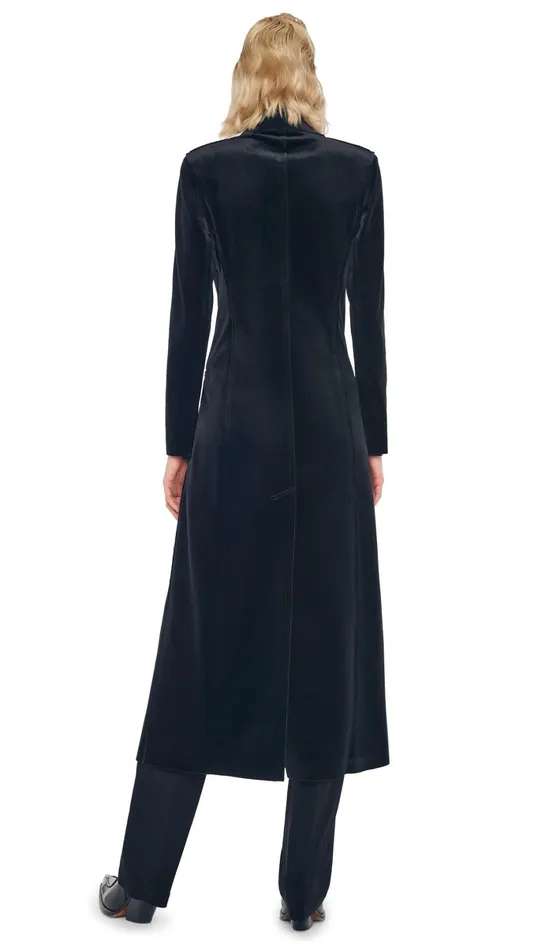 Norma Kamali Jackets CLASSIC DOUBLE BREASTED COAT Black 8211 Clothing