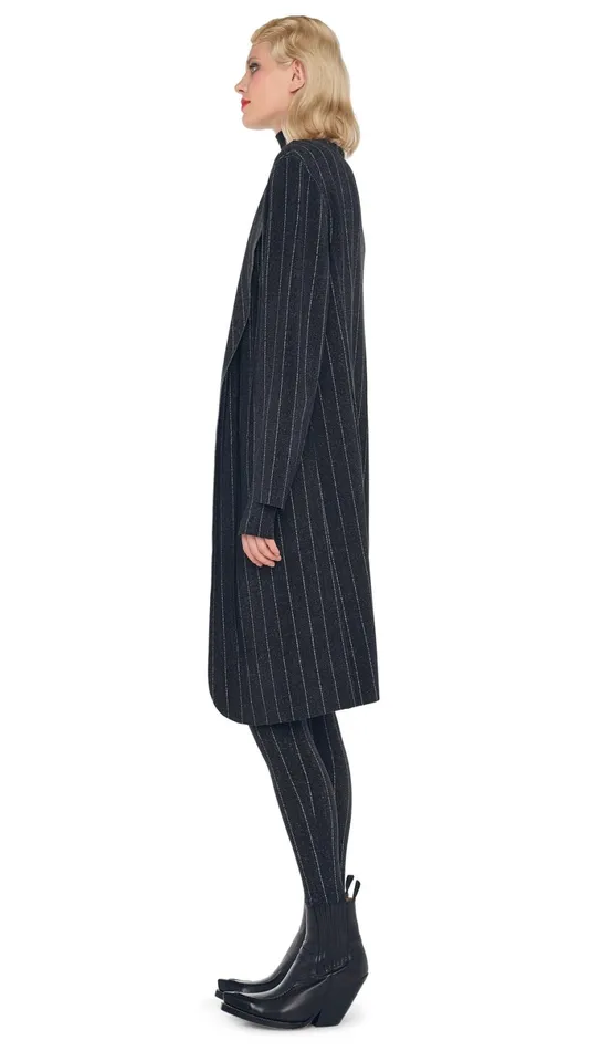 Norma Kamali Jackets OVERSIZED SINGLE BREASTED JACKET Woven Pinstripe 8211 Clothing Norma Kamali Jackets OVERSIZED SINGLE BREASTED JACKET Woven Pinstripe 8211 Clothing
