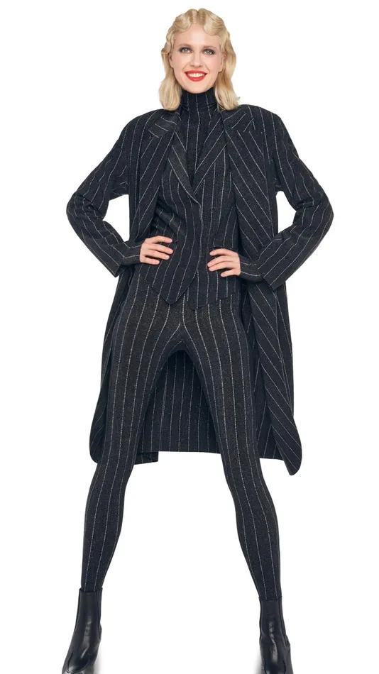 Norma Kamali Jackets OVERSIZED SINGLE BREASTED JACKET Woven Pinstripe 8211 Clothing Norma Kamali Jackets OVERSIZED SINGLE BREASTED JACKET Woven Pinstripe 8211 Clothing