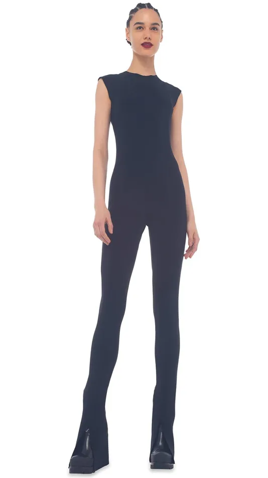Norma Kamali Jumpsuits SPAT LEGGING CATSUIT Black 8211 Clothing