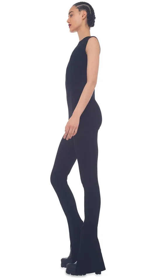 Norma Kamali Jumpsuits SPAT LEGGING CATSUIT Black 8211 Clothing