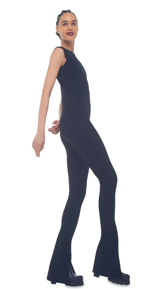 Norma Kamali Jumpsuits SPAT LEGGING CATSUIT Black 8211 Clothing