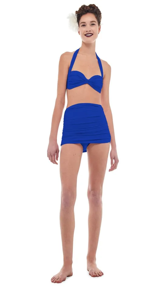 Norma Kamali Swimwear BILL BRA Electric Blue 8211 Clothing