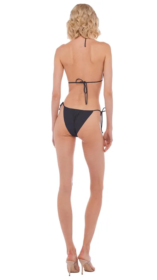 Norma Kamali Swimwear STRING BRA Black 8211 Clothing