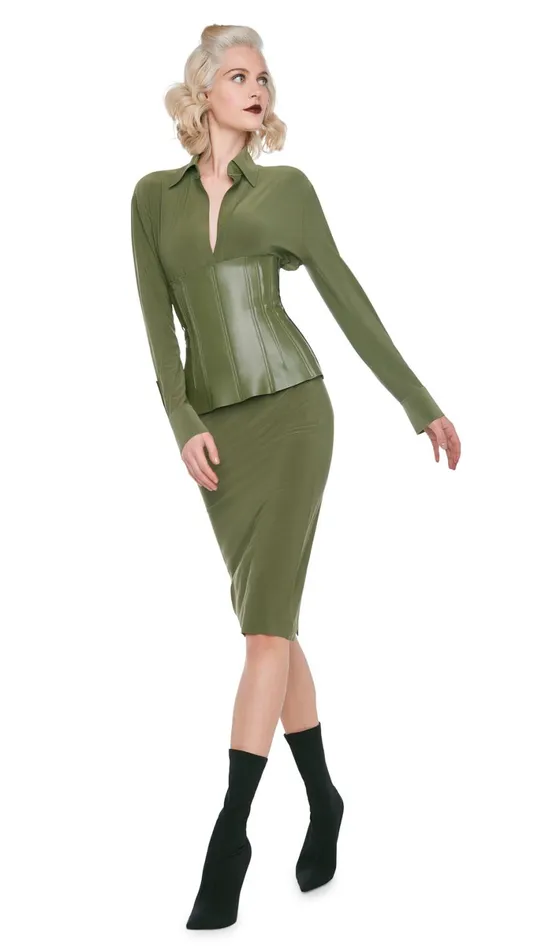 Norma Kamali Tops GRACE CORSET Military 8211 Clothing